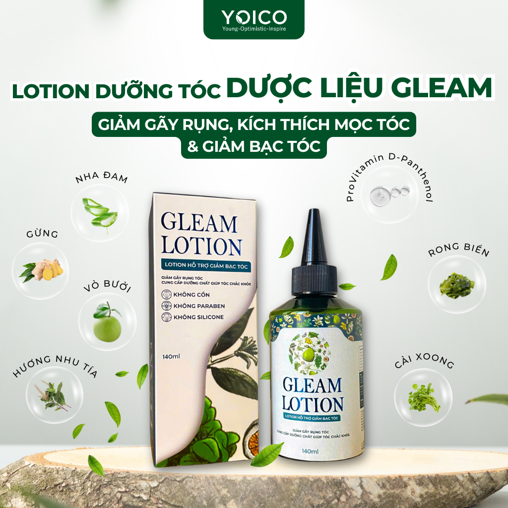 Lotion dưỡng tóc dược liệu Gleam