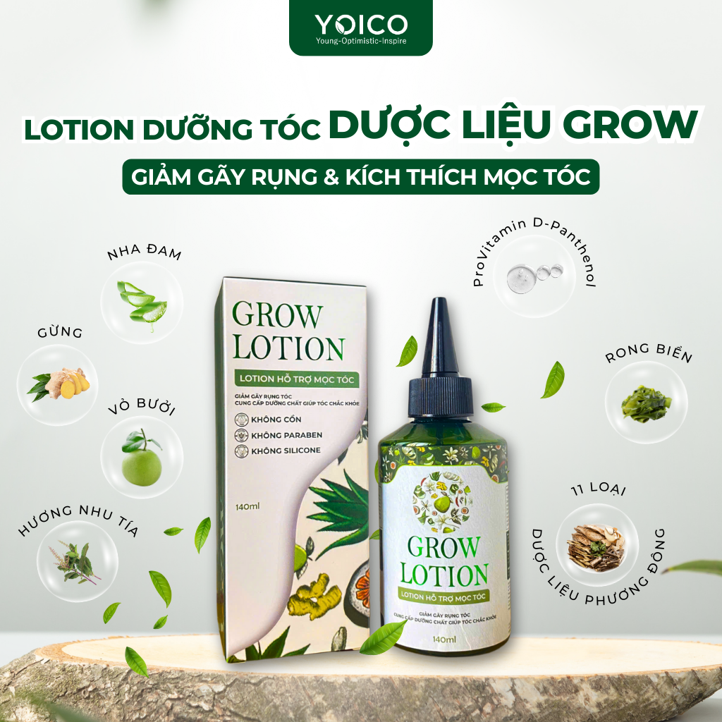 Lotion dưỡng tóc dược liệu Grow