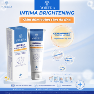 Kem giảm thâm sạm, dưỡng sáng YOIDERA INTIMA BRIGHTENING - liệu pháp peptide thế hệ mới, dưỡng sáng đa tầng cho vùng nhạy cảm