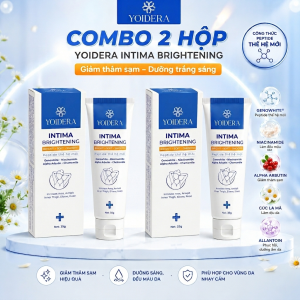 COMBO Kem giảm thâm sạm, dưỡng sáng YOIDERA INTIMA BRIGHTENING - liệu pháp peptide thế hệ mới, dưỡng sáng đa tầng cho vùng nhạy cảm
